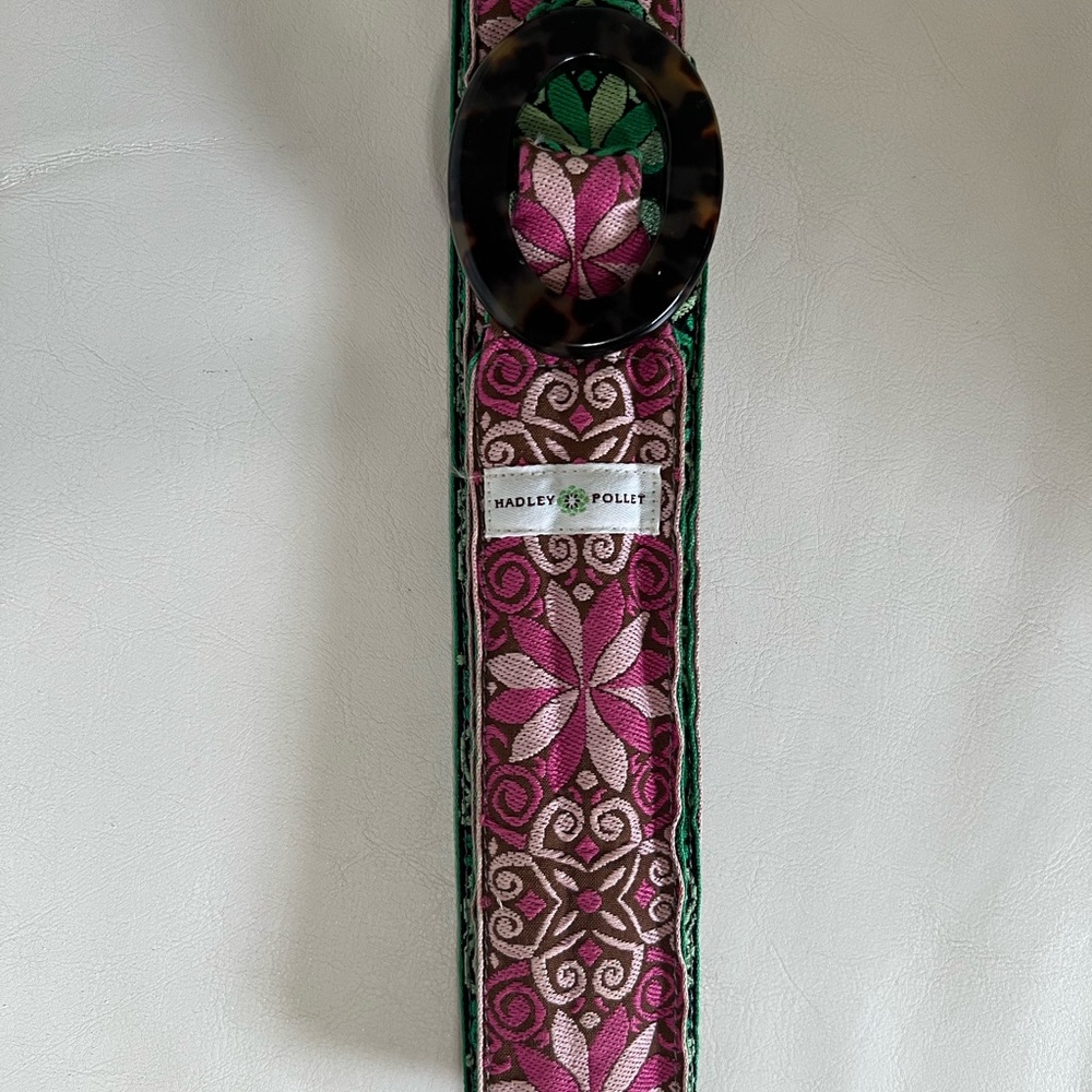Vintage Reversible Hadley Pollet Floral Belt